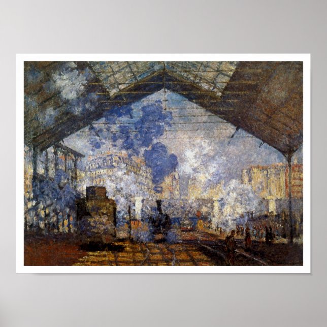 Claude Monets ankomst till Normandie Tåg Poster (Framsidan)