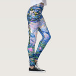 Claude Monets berömd, Vatten-Lilies (1919) Leggings<br><div class="desc">Vatten-Lilies (1919),  berömd-målning av Fransk Impressionist artist Claude Monet</div>