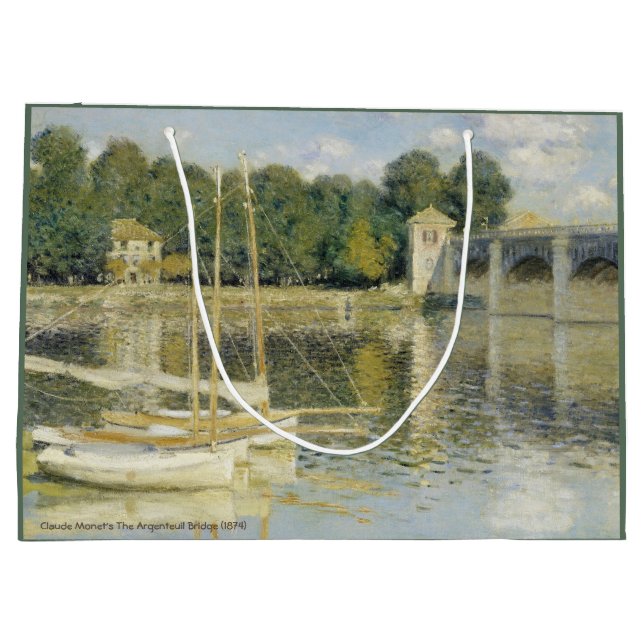 Claude Monets Bron över Argenteuil (1874) (Baksidan)