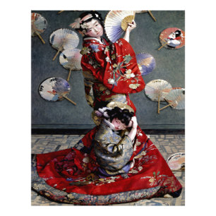 Claude Monets Camille Monet i japansk film Fototryck