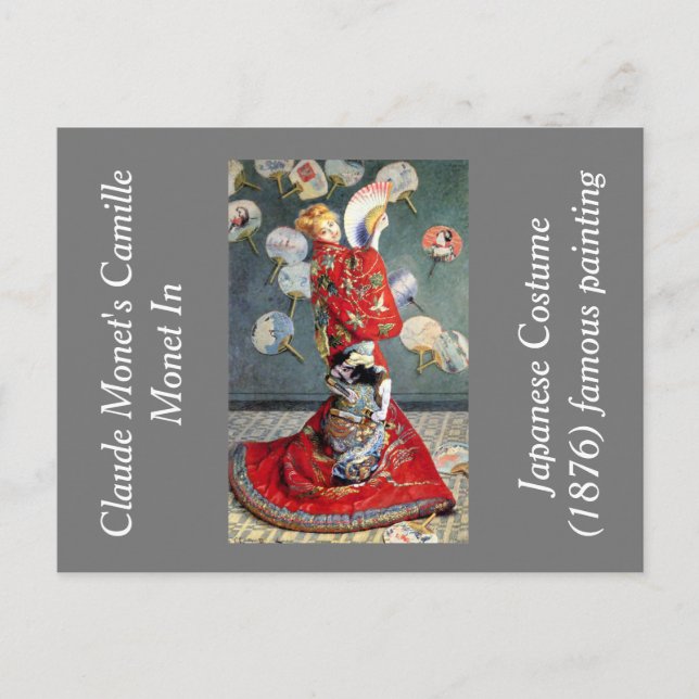 Claude Monets Camille Monet i japansk film Vykort (Framsida)