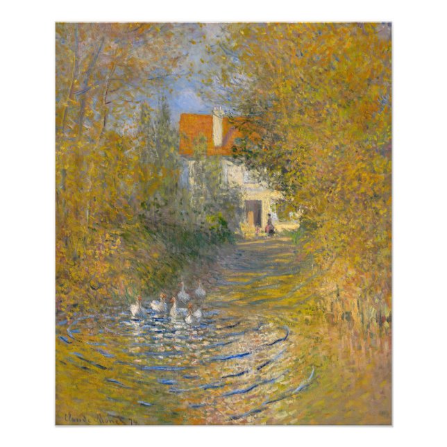 Claude Monets gäss Fototryck (Framsidan)