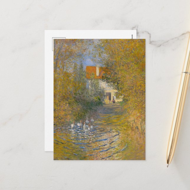 Claude Monets gäss Helg Vykort (Fram/Back In Situ)