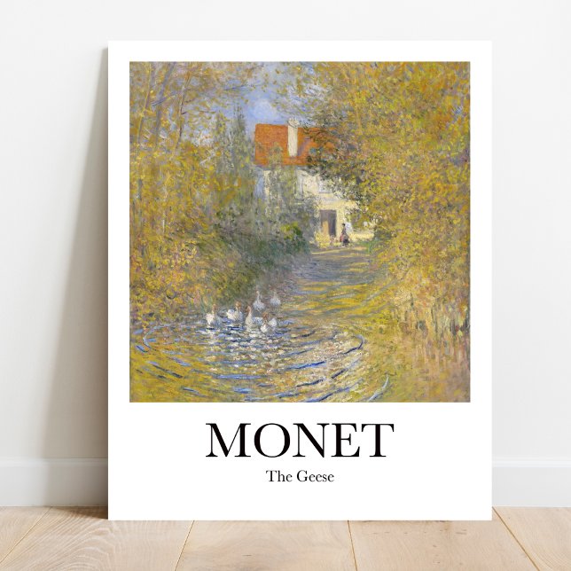 Claude Monets gäss Poster (
Monet's "The Geese" poster: Peaceful pond scene, vibrant colors. Impressionist masterpiece for home)