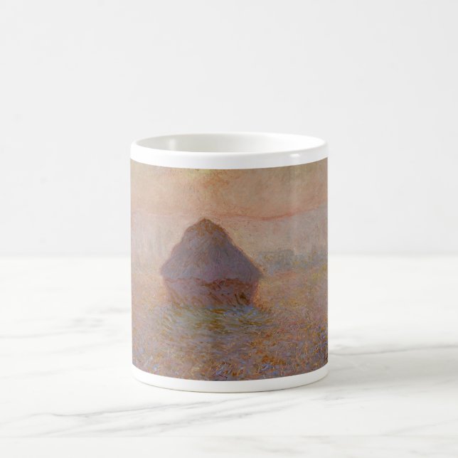 Claude Monets Grainstack, Sol i Mist (1891) Kaffemugg (Center)