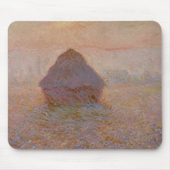 Claude Monets Grainstack, Sol i Mist (1891) Musmatta (Framsidan)