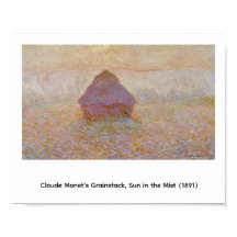 Claude Monets Grainstack, Solen i dimman (1891)