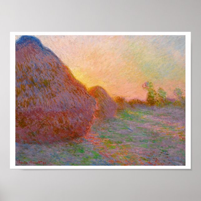 Claude Monets Haystack Poster (Framsidan)