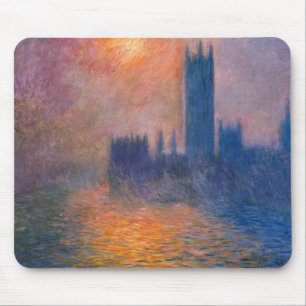 Claude Monets hus i parlamentet vid Sunset Musmatta