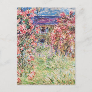 Claude Monets hus i Rosor Vykort