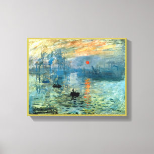 Claude Monets intryck Soluppgång Canvastryck