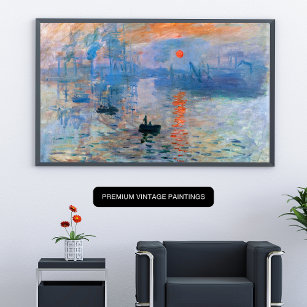 Claude Monets intryck, Stigning sonens skönhet Poster