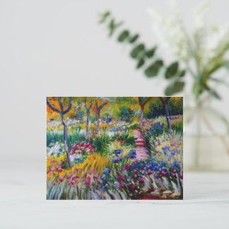 Claude Monet's Iris Garden Postcard Vykort