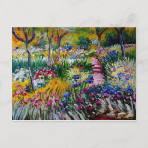 Claude Monets Iris Garden Vykort