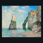 Claude Monets klipp vid Étretat Fototryck<br><div class="desc">Claude Monets "The Cliffs at Étretat" är ett häpnadsväckande mästerverk som fångar skönheten och storheten hos de ikoniska klipporna i kuststaden Étretat, som ligger i Normandie, Frankrike. I slutet av 1800-talet är det här oljan på teaterkonst som visar Monets enastående talang för att fånga ljus, färg och atmosfär. Målningen skildrar...</div>