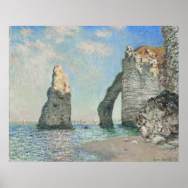 Claude Monets Klipporna vid Étretat (1885) Poster