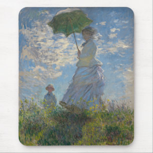 Claude Monets kvinna med parasol (The Stroll) Musmatta
