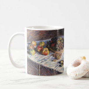 Claude Monets livsstil med äpplen och druvor Kaffemugg