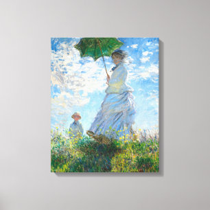 Claude Monets madame Monet och hennes son Canvastryck