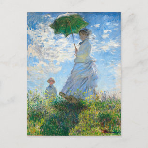 Claude Monets madame Monet och hennes son Vykort