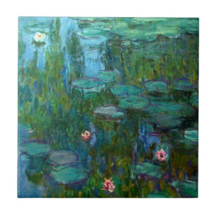 Claude Monets nymphéas Kakelplatta