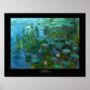 Claude Monets nymphéas Poster