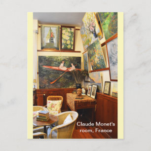 Claude Monets rum i Frankrike Vykort