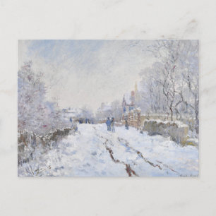 Claude Monets Snö vid Argenteuil (1874–1875) Vykort
