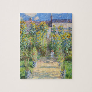 Claude Monets Solfjädersblomsterträdgård vid Véthe Pussel