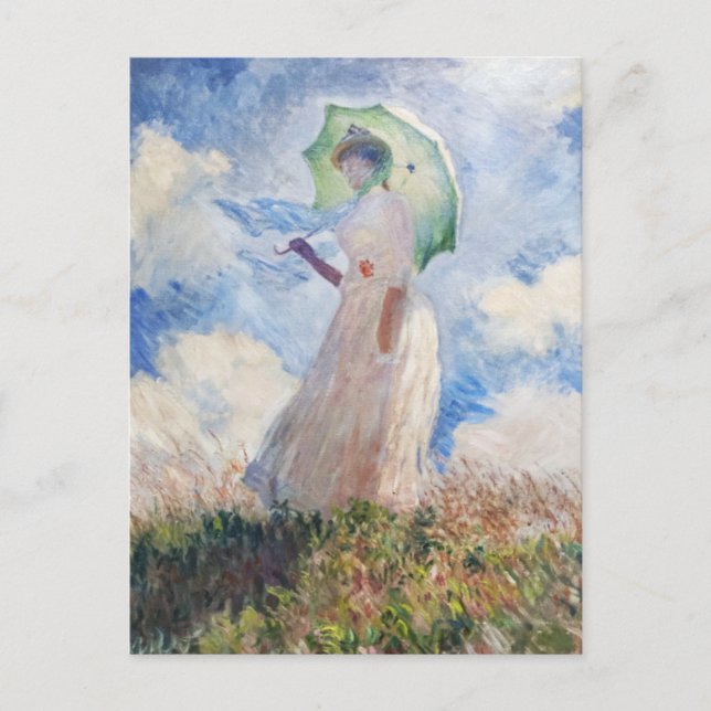 Claude Monets Suzanne Hoschedé (1886) Vykort (Framsida)