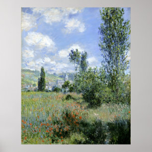 Claude Monets syn på Vetheuil Poster