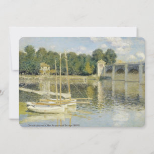 Claude Monets The Argenteuil Bridge (1874) Inbjudningar