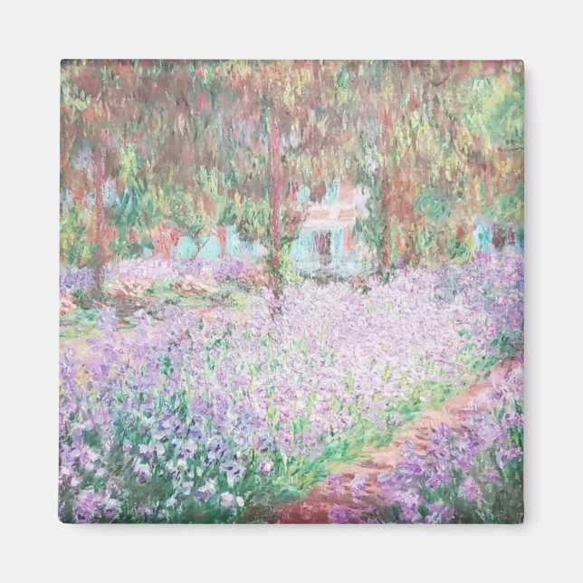 Claude Monets trädgård i Giverny Magnet (Framsidan)