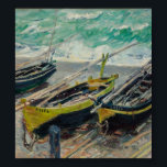 Claude Monets tre fiskebåtar Poster<br><div class="desc">Claude Monet - tre fiskebåtar.</div>