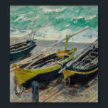 Claude Monets tre fiskebåtar Poster<br><div class="desc">Claude Monet - tre fiskebåtar.</div>