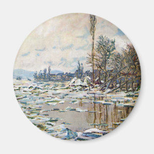 Claude Monets uppbrytning av isen Magnet