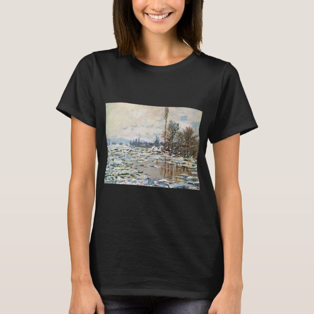 Claude Monets uppbrytning av isen T Shirt (Framsida)