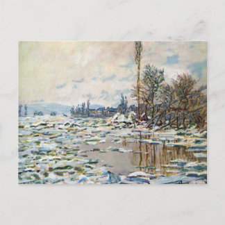 Claude Monets uppbrytning av isen Vykort