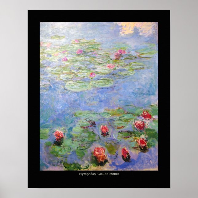 Claude Monets Vatten Lilies Poster (Framsidan)