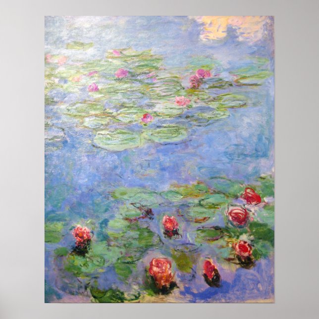 Claude Monets Vatten Lilies Poster (Framsidan)