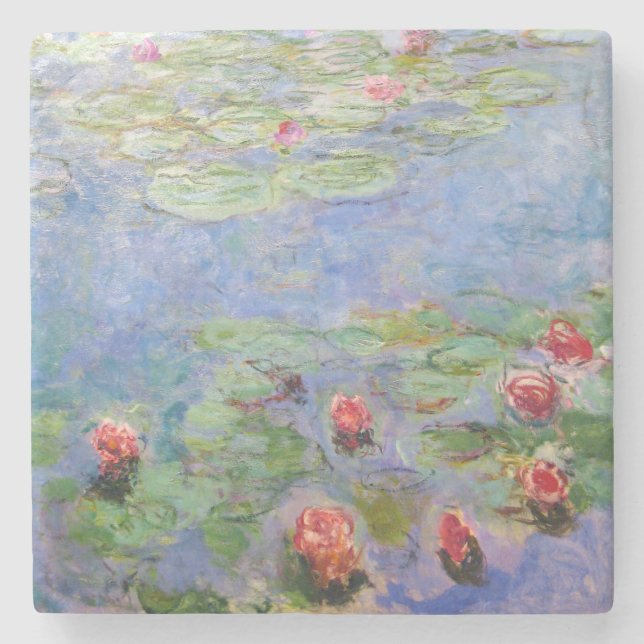 Claude Monets Vatten Lilies Stenunderlägg (Framsidan)