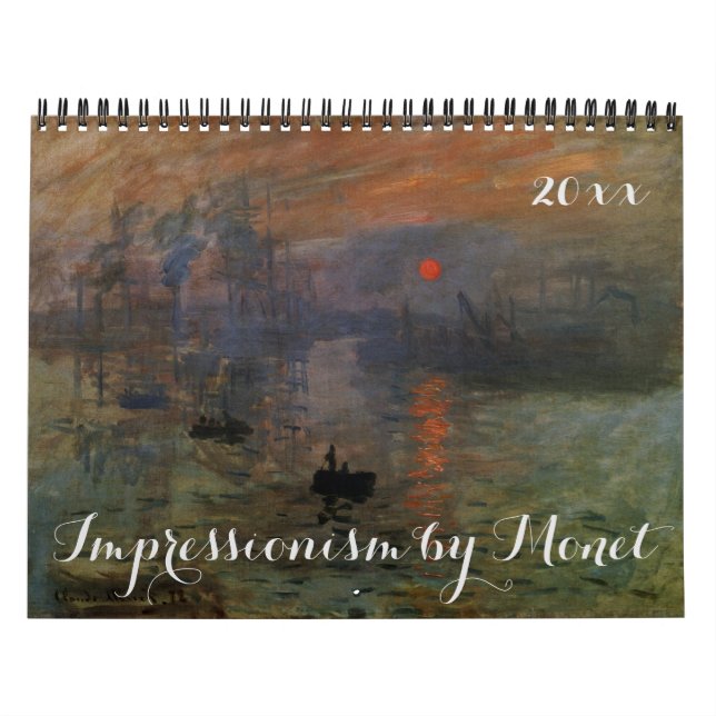 Claude Monets vintage Impressionism Fine Art Kalender (Omslag)