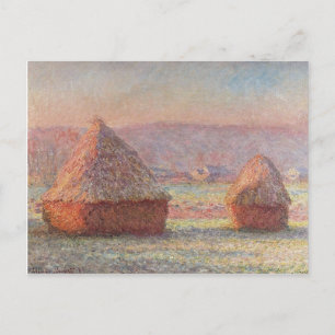 Claude Monets vita frost Sunrise (1889) Vykort