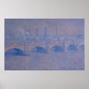 Claude Monets Waterloo Bridge Poster