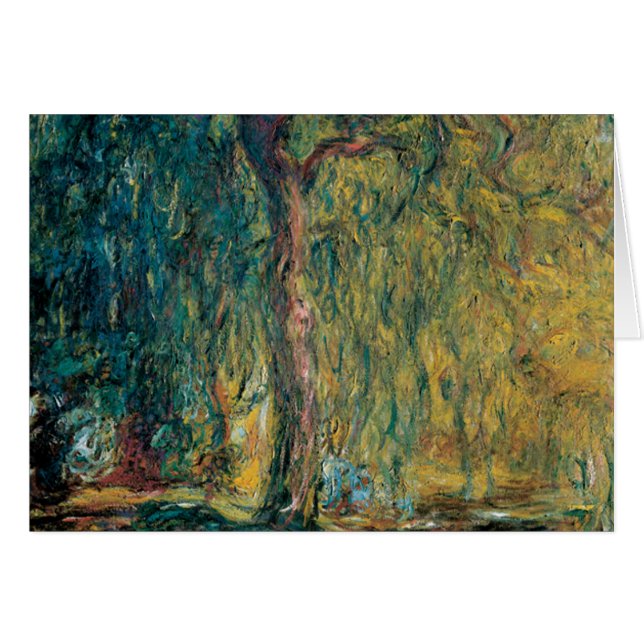 Claude Monets Weeping Willow OBS Kort (Framsidan Horizontal)
