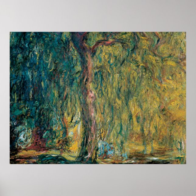 Claude Monets Weeping Willow Poster (Framsidan)