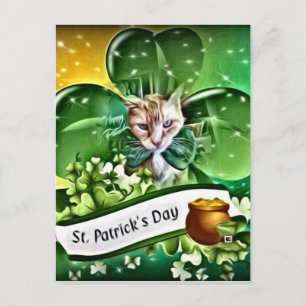 Claude på St. Patricks dag Vykort