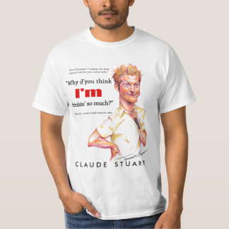 Claude Stuart karikatyr vid Tammie gravar Tee Shirt