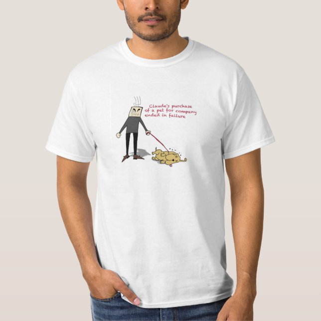 Claude tristes dåligadag tee shirt (Framsida)