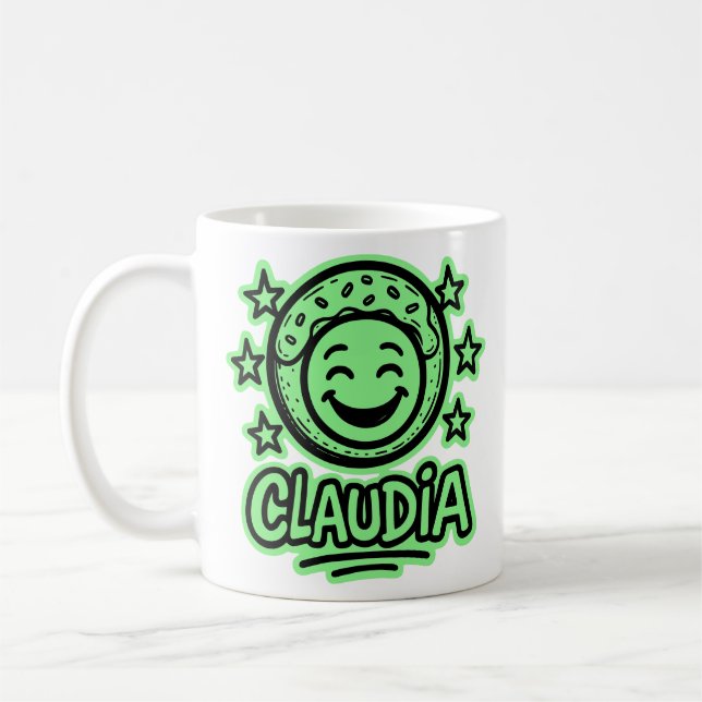 Claudia Doodle Emoji 4 Kaffemugg (Vänster)